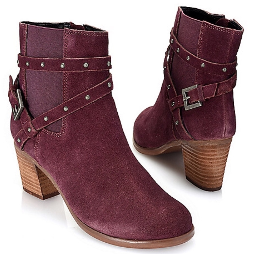 🎀Matisse Camryn Suede Bootie Wine Sz 10
